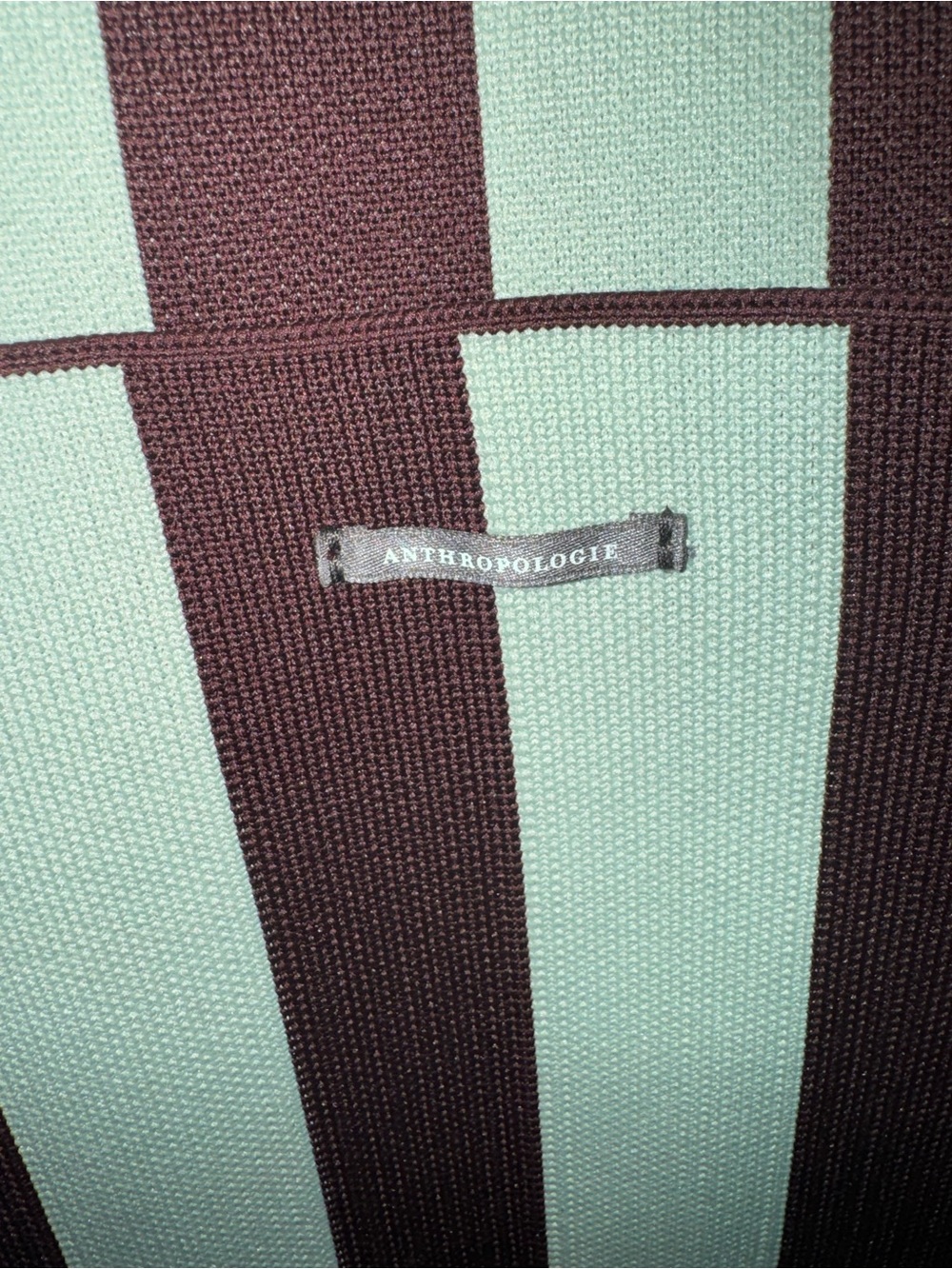 Anthropologie Oversized Striped Tote with Red Handles - Picture 5 of 5